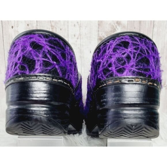 Dansko Clogs Purple Swirl, Purple Wave, Size EU36, Felted Wool Clog - Picture 6 of 12
